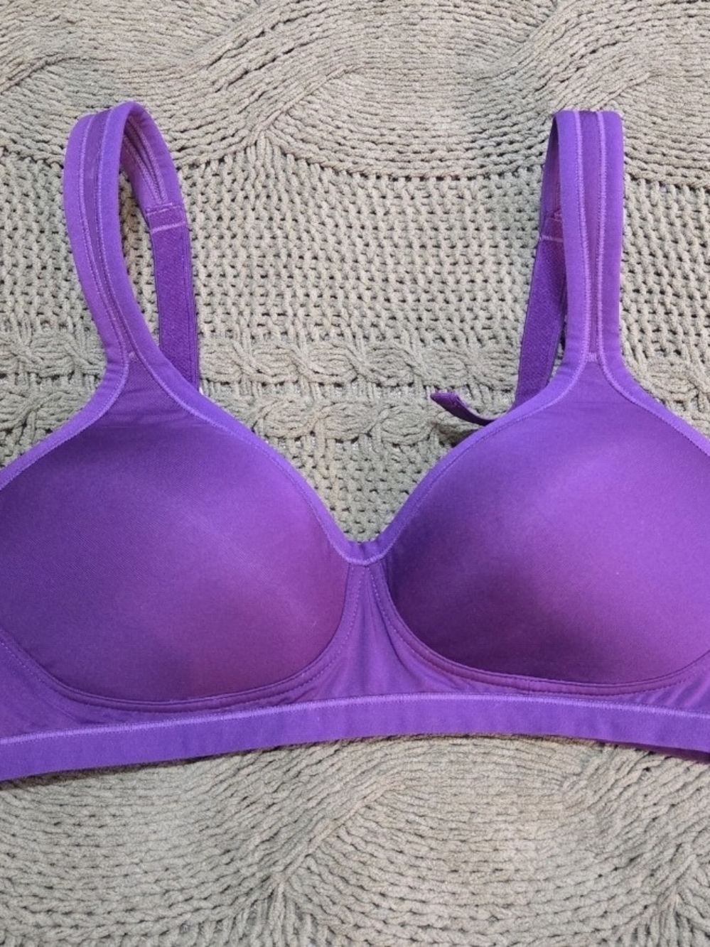 Natori Contour Bra Underwire Adjustable Straps Purple Style 737050